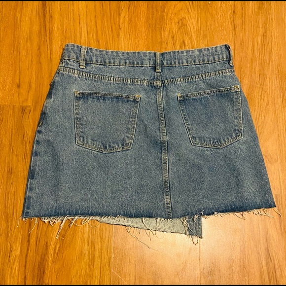 Denim Asymmetric Skirt - Picture 4 of 4